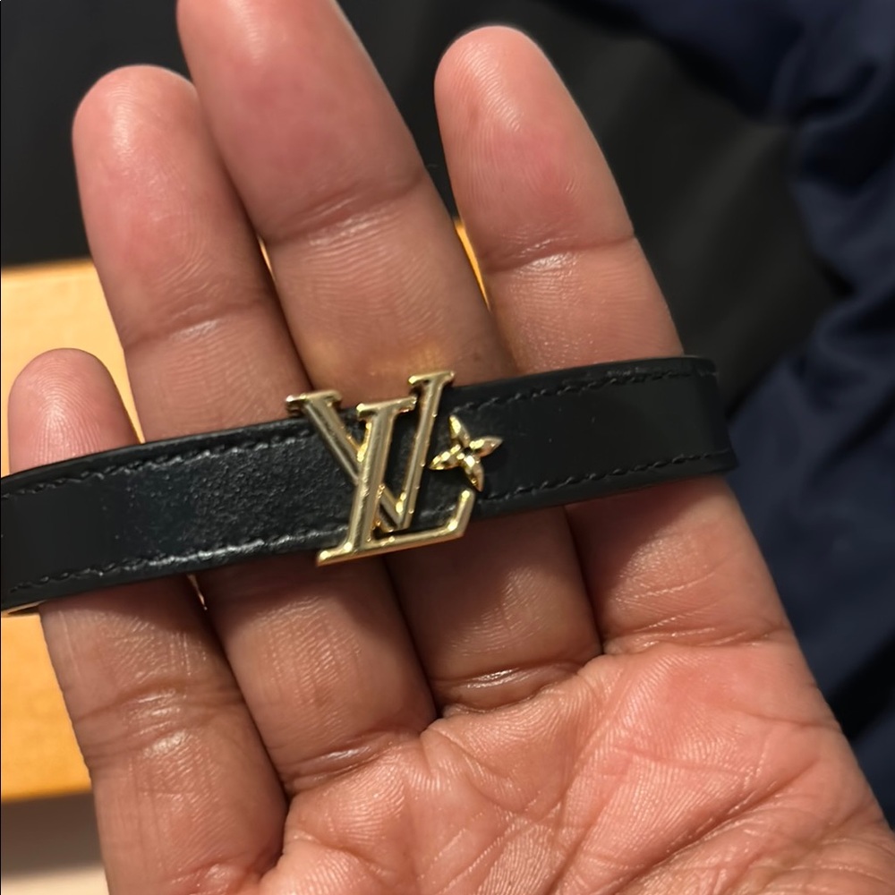 Louis Vuitton Black Leather Bracelet - Picture 2 of 9